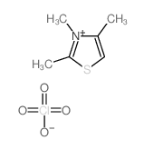 2,3,4-trimethyl-1,3-thiazol-3-ium,perchlorate结构式