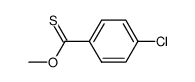 4-Chlorothiobenzoic acid O-methyl ester Structure