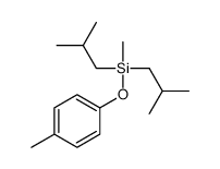 methyl-(4-methylphenoxy)-bis(2-methylpropyl)silane Structure