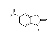 1-methyl-5-nitro-1,3-dihydro-benzimidazole-2-thione结构式