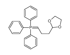 3-(1,3-dioxolan-2-yl)propylidene-triphenyl-λ5-phosphane Structure