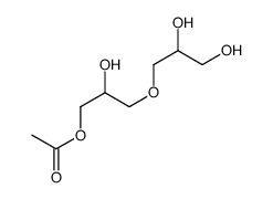 3-(2,3-dihydroxypropoxy)-2-hydroxypropyl acetate Structure