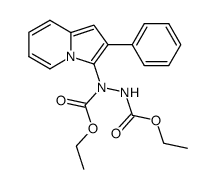 (2-phenyl-indolizin-3-yl)-hydrazine-N,N'-dicarboxylic acid diethyl ester结构式