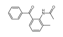 N-(2-benzoyl-6-methylphenyl)acetamide结构式