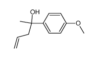 2-(4-methoxyphenyl)pent-4-en-2-ol结构式