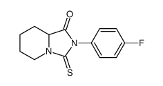 2-(4-fluorophenyl)-3-sulfanylidene-6,7,8,8a-tetrahydro-5H-imidazo[1,5-a]pyridin-1-one结构式