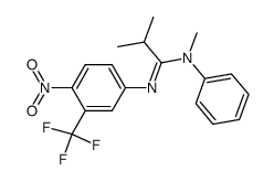 N-Methyl-N'-(4-nitro-3-trifluoromethyl-phenyl)-N-phenyl-isobutyramidine Structure