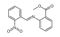 methyl 2-[(2-nitrophenyl)methylideneamino]benzoate Structure