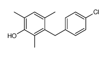 3-[(4-chlorophenyl)methyl]-2,4,6-trimethylphenol结构式