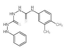 3-anilino-1-[(3,4-dimethylphenyl)thiocarbamoylamino]thiourea Structure