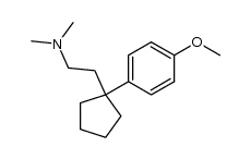 1-(2-dimethylaminoethyl)-1-(4-methoxyphenyl)cyclopentane Structure
