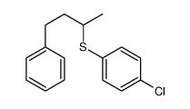 1-chloro-4-(4-phenylbutan-2-ylsulfanyl)benzene结构式
