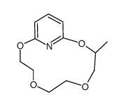 3-methyl-2,5,8,11-tetraoxa-1(2,6)-pyridina-cycloundecaphane Structure