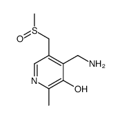 4-(aminomethyl)-2-methyl-5-(methylsulfinylmethyl)pyridin-3-ol结构式
