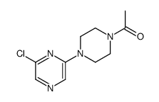 1-[4-(6-chloropyrazin-2-yl)piperazin-1-yl]ethanone结构式