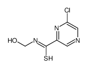 6-chloro-N-(hydroxymethyl)pyrazine-2-carbothioamide Structure