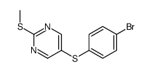 5-(4-bromophenyl)sulfanyl-2-methylsulfanylpyrimidine结构式