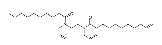 N-prop-2-enyl-N-[2-[prop-2-enyl(undec-10-enoyl)amino]ethyl]undec-10-enamide结构式