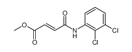 (E)-3-(2,3-Dichloro-phenylcarbamoyl)-acrylic acid methyl ester结构式