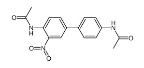 N,N'-(3-nitro-biphenyl-4,4'-diyl)-bis-acetamide结构式