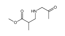 methyl 2-methyl-3-(2-oxopropylamino)propanoate结构式