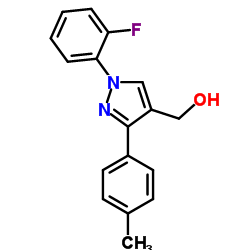 (1-(2-FLUOROPHENYL)-3-P-TOLYL-1H-PYRAZOL-4-YL)METHANOL结构式