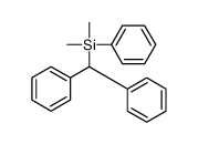 benzhydryl-dimethyl-phenylsilane Structure