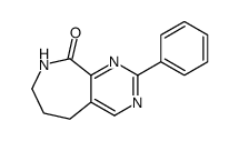 2-phenyl-5,6,7,8-tetrahydropyrimido[4,5-c]azepin-9-one结构式