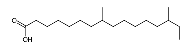 8,14-dimethylhexadecanoic acid结构式