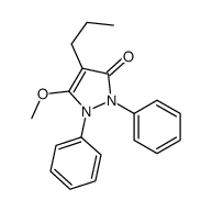 5-methoxy-1,2-diphenyl-4-propylpyrazol-3-one结构式