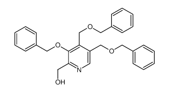 [3-phenylmethoxy-4,5-bis(phenylmethoxymethyl)pyridin-2-yl]methanol结构式