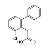 (3-CHLOROBIPHENYL-2-YL)ACETICACID Structure