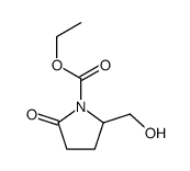 ethyl 2-(hydroxymethyl)-5-oxopyrrolidine-1-carboxylate Structure