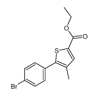 ethyl 5-(4-bromophenyl)-4-methylthiophene-2-carboxylate结构式