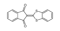 2-(1,3-benzodithiol-2-ylidene)indene-1,3-dione Structure