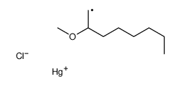 chloro(2-methoxyoctyl)mercury Structure