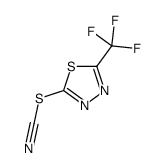 [5-(trifluoromethyl)-1,3,4-thiadiazol-2-yl] thiocyanate结构式