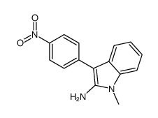 1-methyl-3-(4-nitrophenyl)indol-2-amine结构式