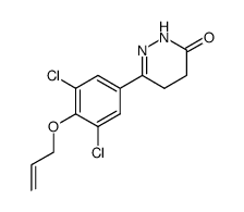 6-(4-allyloxy-3,5-dichloro-phenyl)-4,5-dihydro-2H-pyridazin-3-one结构式