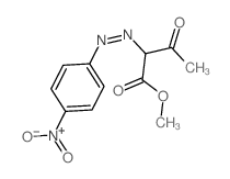 methyl 2-(4-nitrophenyl)diazenyl-3-oxo-butanoate结构式