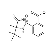 methyl N-(1-carbamoyl-1,2,2-trimethylpropyl)phthalamate Structure