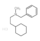 Benzenemethanamine, N-(2-cyclohexylethyl)-N-methyl-,hydrochloride (1:1)结构式