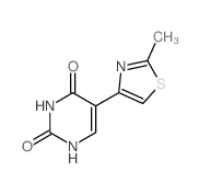 5-(2-methyl-1,3-thiazol-4-yl)-1H-pyrimidine-2,4-dione结构式