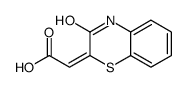 2-(3-oxo-4H-1,4-benzothiazin-2-ylidene)acetic acid Structure