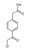 2-[4-(2-chloroacetyl)phenyl]acetic acid Structure