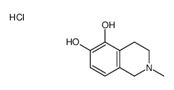 2-methyl-1,2,3,4-tetrahydroisoquinolin-2-ium-5,6-diol,chloride Structure