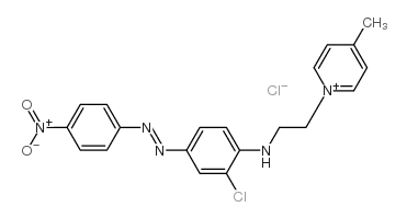 1-[2-[[2-chloro-4-[(4-nitrophenyl)azo]phenyl]amino]ethyl]-4-methylpyridinium chloride结构式