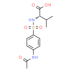 (2S)-2-(4-Acetamidobenzenesulfonamido)-3-methylbutanoic acid结构式