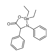 2,2-diethyl-3,4-diphenyl-1,3,2-oxazagermolidin-5-one Structure