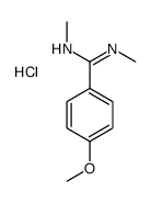 4-methoxy-N,N'-dimethylbenzenecarboximidamide,hydrochloride Structure